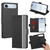 iPhone Air Twill Texture Side Button Leather Phone Case - Black