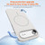 iPhone Air Two-colors Imitation Original Magsafe PC Hybrid TPU Phone Case - Grey White