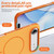 iPhone Air Two-colors Imitation Original Magsafe PC Hybrid TPU Phone Case - Orange