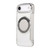 iPhone Air Ultra-thin Magnetic Plating Vegan Leather Phone Case - Grayish White