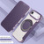 iPhone Air Ultra-thin Magnetic Plating Vegan Leather Phone Case - Purple