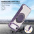 iPhone Air Ultra-thin Magnetic Plating Vegan Leather Phone Case - Purple