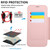 iPhone Air Ultra-thin Magnetic Plating Vegan Leather Phone Case - Rose Gold