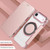 iPhone Air Ultra-thin Magnetic Plating Vegan Leather Phone Case - Rose Gold