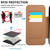 iPhone Air Ultra-thin Rotation Holder Magnetic Plating Vegan Leather Phone Case - Brown