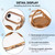 iPhone Air Ultra-thin Rotation Holder Magnetic Plating Vegan Leather Phone Case - Brown