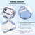 iPhone Air Ultra-thin Rotation Holder Magnetic Plating Vegan Leather Phone Case - Sierra Blue