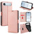 iPhone Air Ultra-thin Voltage Side Buckle Horizontal Flip Leather Phone Case - Rose Gold