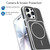 iPhone Air Vibrant Dual-color TPU + Acrylic Magnetic Phone Case - Black