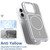 iPhone Air Vibrant Dual-color TPU + Acrylic Magnetic Phone Case - Gray