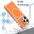 iPhone Air Vibrant Dual-color TPU + Acrylic Magnetic Phone Case - Orange