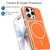 iPhone Air Vibrant Dual-color TPU + Acrylic Magnetic Phone Case - Orange