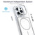 iPhone Air Vibrant Dual-color TPU + Acrylic Magnetic Phone Case - White