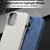 iPhone Air VIETAO Retro Denim Texture PU Leather MagSafe Phone Case - Dark Purple