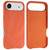 iPhone Air VIETAO Retro Denim Texture PU Leather MagSafe Phone Case - Orange