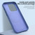iPhone Air VIETAO Retro Denim Texture PU Leather MagSafe Phone Case - Silver Grey