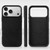 iPhone Air VIETAO Suede MagSafe PU Leather Phone Case - Black