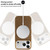 iPhone Air VIETAO Suede MagSafe PU Leather Phone Case - Dark Brown