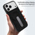 iPhone Air VIETAO Suede MagSafe PU Leather Phone Case with Holder - Black