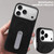 iPhone Air VIETAO Suede MagSafe PU Leather Phone Case with Holder - Black