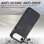 iPhone Air Vintage Leather PC Back Cover Phone Case - Black