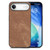 iPhone Air Vintage Leather PC Back Cover Phone Case - Brown