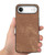 iPhone Air Vintage Leather PC Back Cover Phone Case - Brown