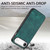 iPhone Air Vintage Leather PC Back Cover Phone Case - Green