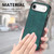 iPhone Air Vintage Leather PC Back Cover Phone Case - Green