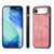 iPhone Air Vintage Leather PC Back Cover Phone Case - Pink