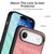 iPhone Air Vintage Leather PC Back Cover Phone Case - Pink