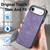 iPhone Air Vintage Leather PC Back Cover Phone Case - Purple