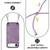 iPhone Air Vintage Leather PC Back Cover Phone Case with Crossbody Strap - Purple