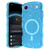iPhone Air Wave Glitter MagSafe Magnetic TPU Phone Case - Transparent Blue
