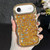 iPhone Air Wave Glitter Sequined Electroplated Phone Case - Gold