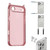 iPhone Air XDcase Candy DIY Detachable Lanyard Hole Shockproof Phone Case - Transparent Pink