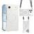 iPhone Air XDcase Four-Corner Hole Shockproof Magnetic Phone Case, Lanyard Not Included - Transparent