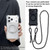 iPhone Air XDcase Pivot Stand Four-Corner Hole Magnetic Phone Case, Lanyard Not Included - Transparent