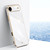 iPhone Air XINLI Straight Edge 6D Electroplate TPU Phone Case - White