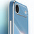 iPhone Air XINLI Straight Edge 6D Electroplate TPU Phone Case with Ring Holder - White