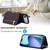 iPhone Air YM006 Skin Feel Zipper Card Bag Phone Case with Dual Lanyard - Dark Purple