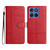 Moto G 2025 / Moto G 2026 Cowhide Texture Stitching Leather Phone Case - Red