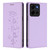 Moto G 2025 / Moto G 2026 Cute Cats Embossed Magnetic RFID Vegan Leather Phone Case - Light Purple