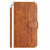 Moto G 2025 / Moto G 2026 Dual-Folded S-shape Leather Phone Case - Brown