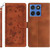 Moto G 2025 / Moto G 2026 Secret Garden Butterfly Pattern Leather Phone Case - Brown
