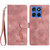 Moto G 2025 / Moto G 2026 Skin Feel Embossed Feather Leather Phone Case - Pink