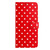 Moto G 2025 / Moto G 2026 Small Dots Pattern Vegan Leather Phone Case - Red