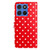 Moto G 2025 / Moto G 2026 Small Dots Pattern Vegan Leather Phone Case - Red