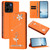 Moto G 2026 Ballet Girl Diamond Studded RFID Vegan Leather Phone Case - Orange