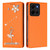 Moto G 2026 Ballet Girl Diamond Studded RFID Vegan Leather Phone Case - Orange